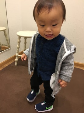 Shizuka Miyakeさん（キッズ・80cm）の秋コーディネート