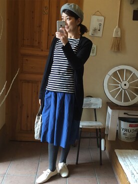 「フレンチカジュアル」｜MARIさん（レディース・164cm）の冬コーディネート