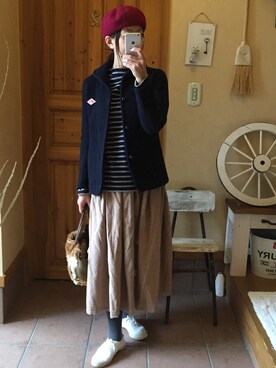 「フレンチカジュアル」｜MARIさん（レディース・164cm）の冬コーディネート