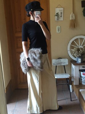 「ハイネックトップス」｜MARIさん（レディース・164cm）の秋コーディネート