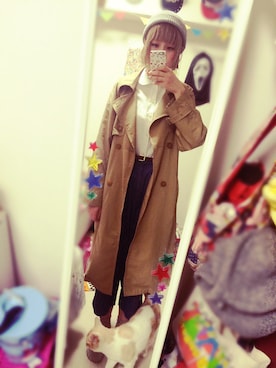 「w closet」｜「アイテム（トレンチコート）」を使った、MIEさん（レディース・166cm）の春コーディネート