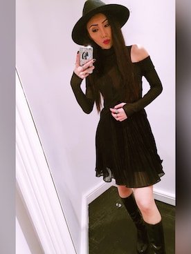 「Chiara Ferragni（キアラフェラーニ）のアイテム（その他）」を使った、Cherryさん（レディース・168cm）の冬コーディネート