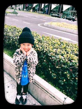 「KBF（ケイビーエフ）のアイテム」を使った、KTRKINさん（キッズ・110cm）の秋コーディネート