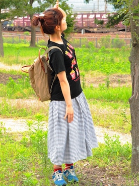 みぃさん（レディース・155cm）の夏コーディネート