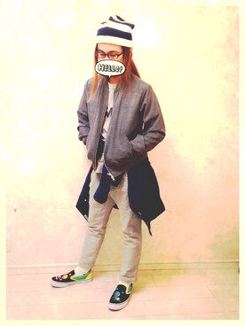 らくさん(メンズ・164cm)の春コーディネート