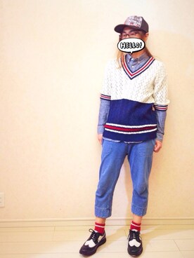 らくさん(メンズ・164cm)の春コーディネート