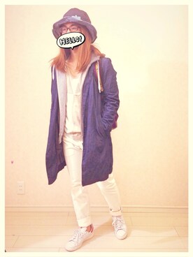 「ピクニック」｜「アイテム（その他アウター）」を使った、らくさん（メンズ・164cm）の春コーディネート