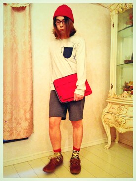 らくさん（メンズ・164cm）の夏コーディネート