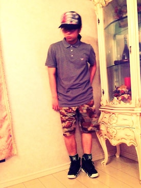 らくさん(メンズ・164cm)の夏コーディネート