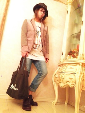 らくさん(メンズ・164cm)の夏コーディネート