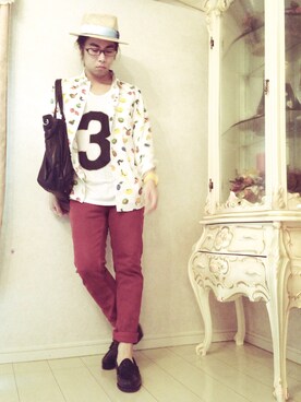 らくさん(メンズ・164cm)の夏コーディネート