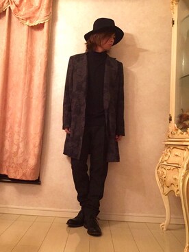 「LAD MUSICIAN（ラッドミュージシャン）のアイテム（その他トップス）」を使った、らくさん（メンズ・164cm）の秋コーディネート