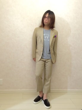 らくさん（メンズ・164cm）の春コーディネート