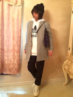 「DISCOVERED（ディスカバード）のアイテム（その他）」を使った、らくさん（メンズ・164cm）の冬コーディネート