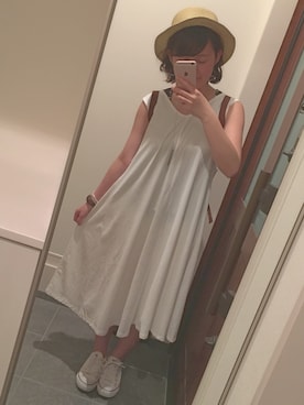 「CONVERSE（コンバース）のconverse（コンバース） ALL STAR OX（オールスターOX）（スニーカー）」を使った、ﾘ ﾘ ｶさん（レディース・152cm）の夏コーディネート