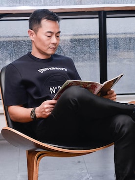 「DSQUARED2（ディースクエアード）のアイテム（その他パンツ）」を使った、Jasonさん（メンズ・166cm）の夏コーディネート