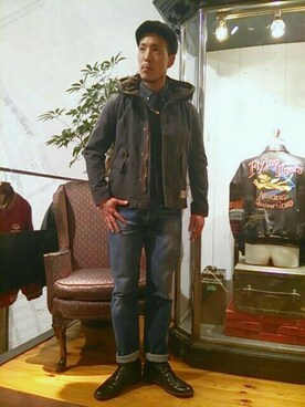 S-OTSさん（メンズ・176cm）の冬コーディネート