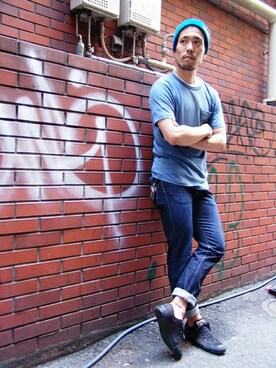 「ジャパンブルー」｜S-OTSさん（メンズ・176cm）の夏コーディネート
