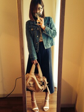 「Freesia（フリージア）のアイテム」を使った、41chanさん（レディース・152cm）の春コーディネート