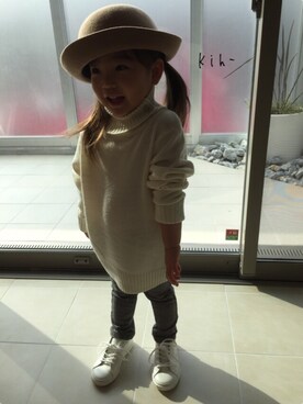 「babyGAP（babyGAP）のアイテム（シューズ）」を使った、kih-さん（キッズ・100cm）の秋コーディネート