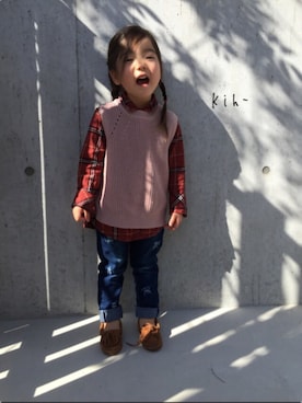 kih-さん（キッズ・100cm）の冬コーディネート