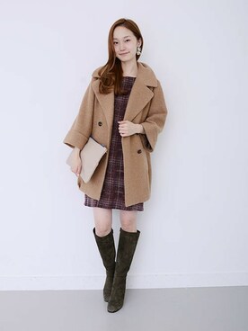「URBAN RESEARCH（アーバンリサーチ）のアイテム（その他アウター）」を使った、mioさん（レディース・166cm）の秋コーディネート