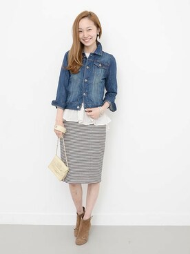 「URBAN RESEARCH（アーバンリサーチ）のアイテム（ブルゾン）」を使った、mioさん（レディース・166cm）の冬コーディネート