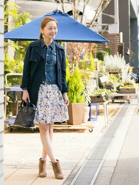 「URBAN RESEARCH（アーバンリサーチ）のアイテム（ブルゾン）」を使った、mioさん（レディース・166cm）の冬コーディネート