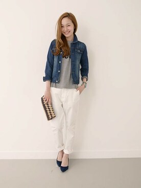 「URBAN RESEARCH（アーバンリサーチ）のアイテム（ブルゾン）」を使った、mioさん（レディース・166cm）の冬コーディネート