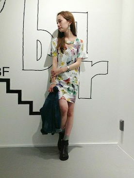 「URBAN RESEARCH（アーバンリサーチ）のアイテム（ブルゾン）」を使った、mioさん（レディース・166cm）の春コーディネート