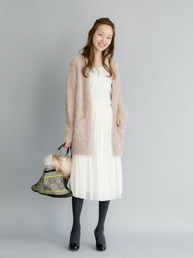 「COMPILATION（コンピレーション）のアイテム」を使った、mioさん（レディース・166cm）の秋コーディネート