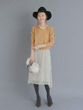 mioさん（レディース・166cm）の冬コーディネート