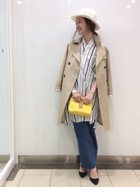 「LUC DNM （ラックデニム）のアイテム」を使った、mioさん（レディース・166cm）の春コーディネート