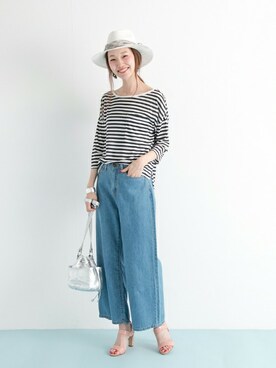 「URBAN RESEARCH（アーバンリサーチ）のアイテム（財布/小物）」を使った、mioさん（レディース・166cm）の春コーディネート