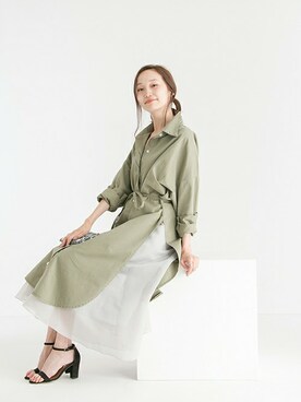 「LUC DNM （ラックデニム）のアイテム」を使った、mioさん（レディース・166cm）の夏コーディネート
