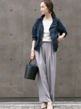 「URBAN RESEARCH（アーバンリサーチ）のアイテム（ブルゾン）」を使った、mioさん（レディース・166cm）の秋コーディネート