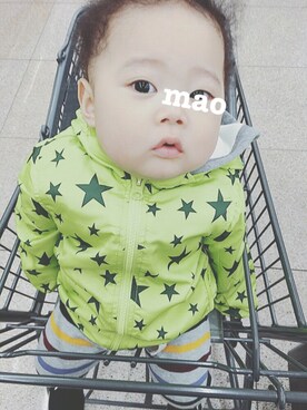 「babygap」｜「アイテム（ナイロンジャケット）」を使った、mao さん（キッズ・80cm）の冬コーディネート