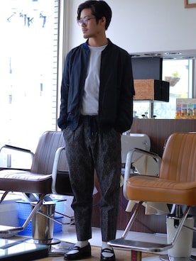 「ANDREA POMPILIO（アンドレアポンピリオ）のアイテム」を使った、RYO SUZUKIさん（メンズ・170cm）の秋コーディネート