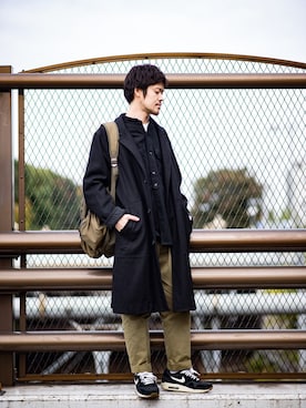 「アイテム（チノパンツ）」を使った、RYO SUZUKIさん（メンズ・170cm・30代）の秋コーディネート