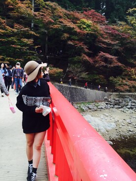 「minimum minimum（ミニマムミニマム）のアイテム」を使った、aknさん（レディース・153cm）の秋コーディネート