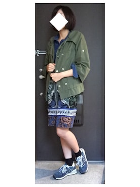 「Quiksilver（クイックシルバー）のアイテム（ジャケット/アウター）」を使った、shioriさん（レディース・163cm）の冬コーディネート