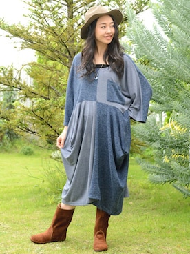 「Amina（アミナ）のアイテム」を使った、Zenyaさん（レディース・158cm）の秋コーディネート
