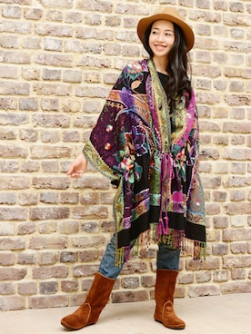 「Amina（アミナ）のアイテム」を使った、Zenyaさん（レディース・158cm）の秋コーディネート