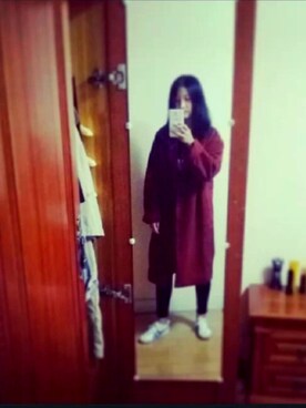 「EMODA（エモダ）のアイテム（ダウンジャケット/コート、その他）」を使った、我一定能找到属于我的徐太宇さん（レディース）の冬コーディネート