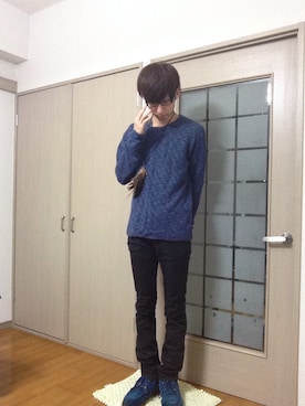 「THREE BLIND MICE（スリーブラインドマイス）のアイテム（トップス）」を使った、.さん（メンズ・171cm）の夏コーディネート