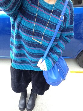 「厚底」｜おかちゃんぴんさん（レディース・159cm）の冬コーディネート