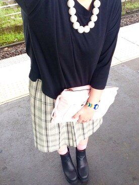 「厚底」｜おかちゃんぴんさん（レディース・159cm）の夏コーディネート