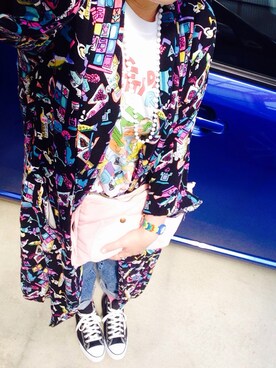 「Panamaboy（パナマボーイ）のアイテム（その他アウター）」を使った、おかちゃんぴんさん（レディース・159cm）の秋コーディネート