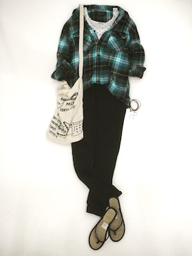 「H&M（エイチ・アンド・エム）のアイテム（ビーチサンダル）」を使った、ななさん（レディース・165cm）の春コーディネート