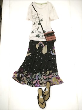 「H&M（エイチ・アンド・エム）のアイテム（ビーチサンダル）」を使った、ななさん（レディース・165cm）の春コーディネート
